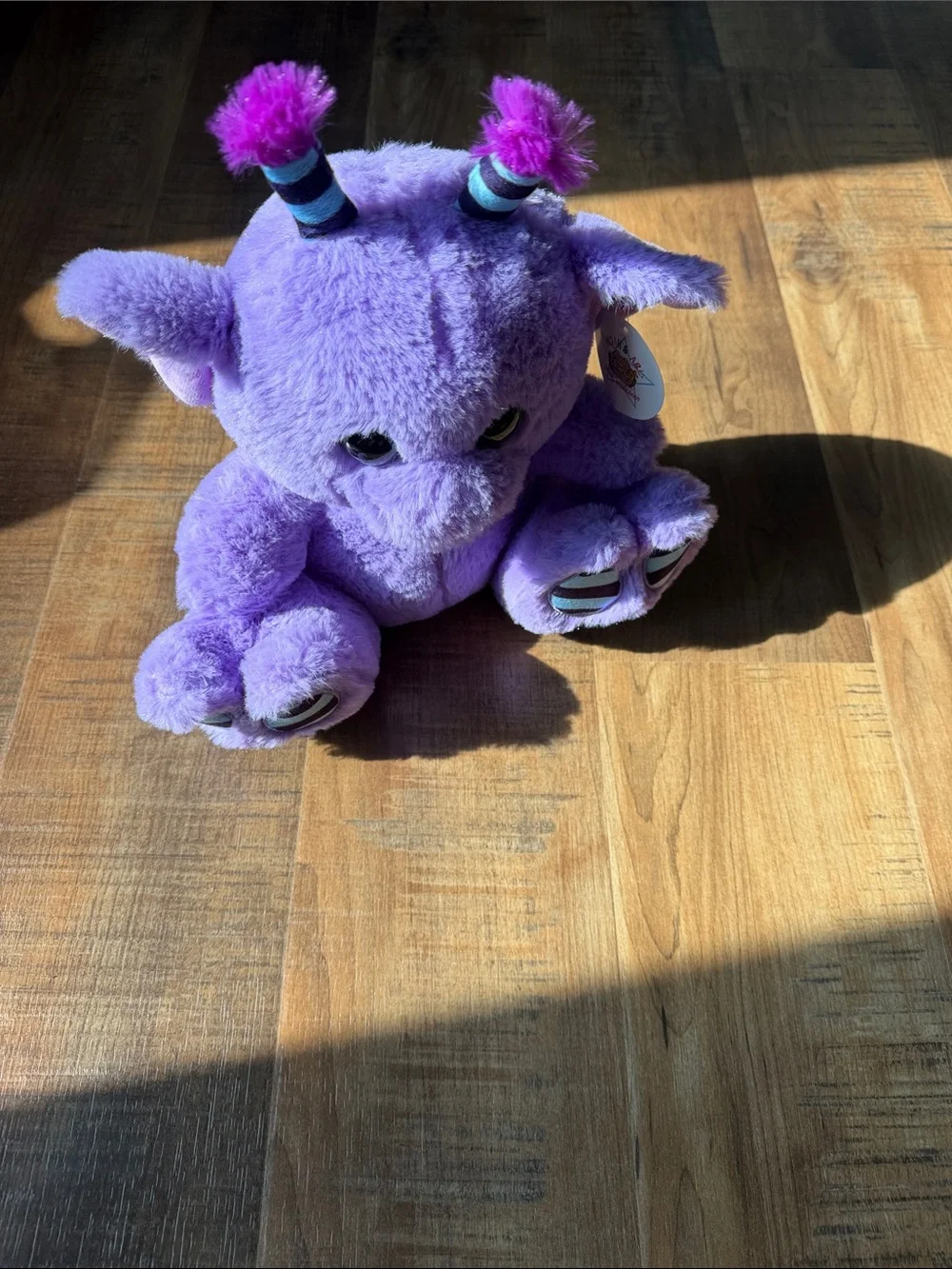 Plush Purple Alien Stuffed Toy - Soft Cuddly Companion